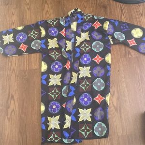 Black colorful duster/cardigan